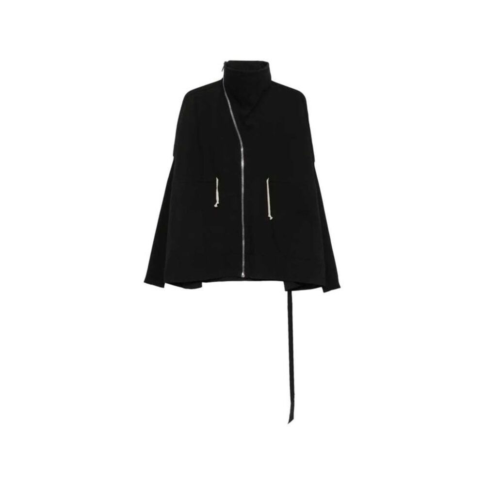 Rick Owens Drkshdw Women Asymmetric Zip Funnel-Neck Sweatshirt
